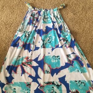 Kaari Blue Chain Strap Sleeveless Top